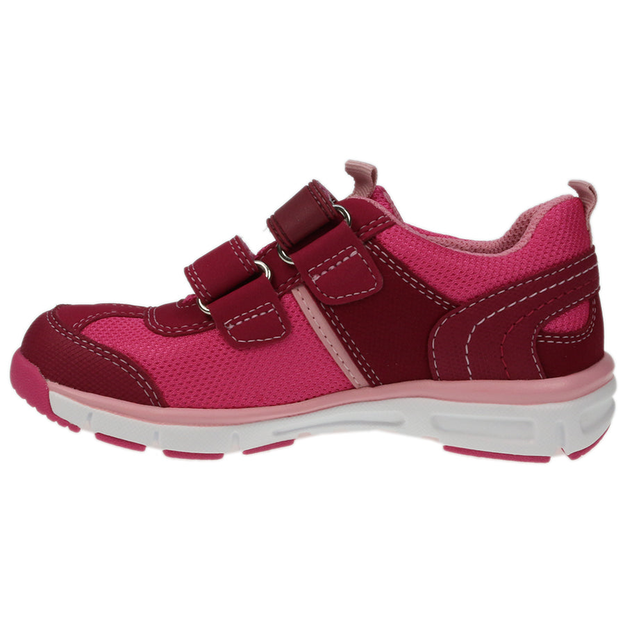 Women's SUPERFIT Gore-Tex Halbschuh 411-37 in beere and pink color, providing waterproof and breathable protection for outdoor activities