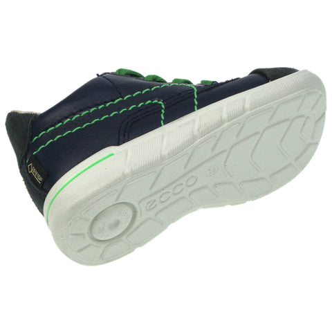 ECCO GORE-TEX Knöchelschuh FIRST 754151-52625 marine grün outdoor shoe with protective rubber toe cap and stylish color combination