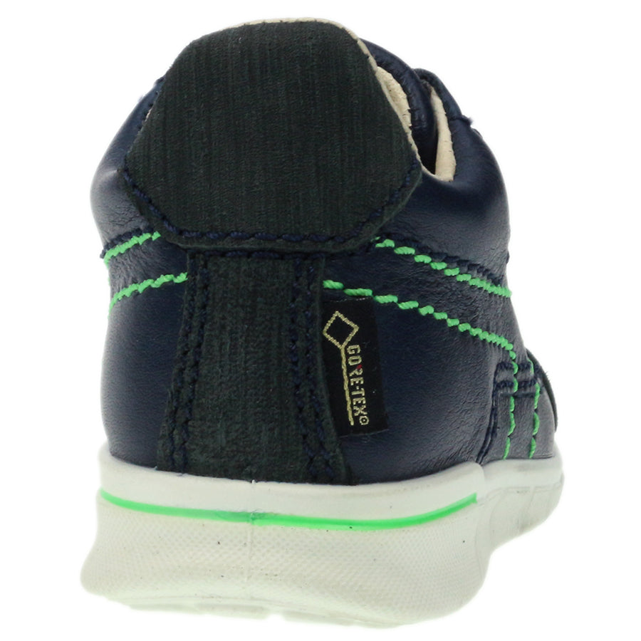  High-quality ECCO GORE-TEX Knöchelschuh FIRST 754151-52625 in marine and green, side view