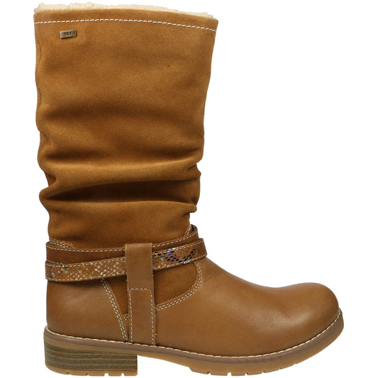 Stylish LURCHI TEX Stiefel LIA 17026-17 in rich cognac color, perfect for fashionable and functional footwear