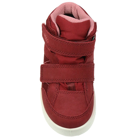 Stylish and durable ECCO GORE-TEX ankle shoe in cherry red
