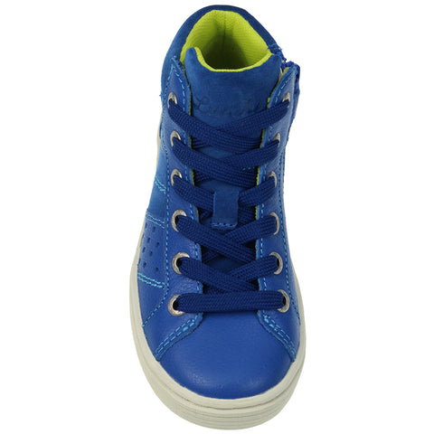 Side view of LURCHI Knöchelschuh 14004-02 - kobaltblau with comfortable cushioned collar and stylish design