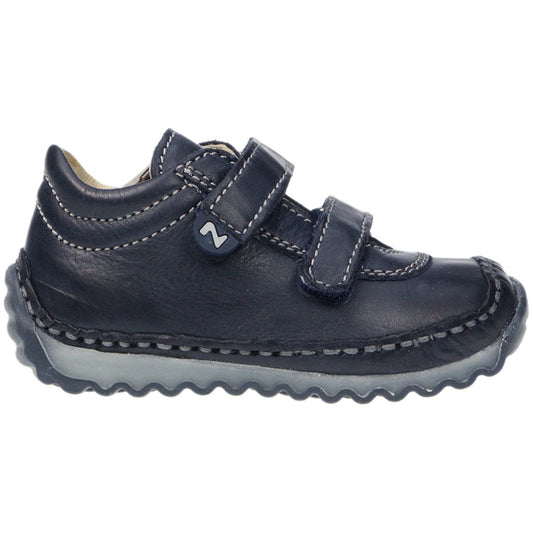 NATURINO Halbschuh CROW - nachtblau in navy blue with leather upper and rubber sole