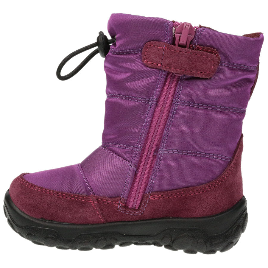 NATURINO RAINSTEP TEX Stiefel POZNURR - lila - beere: Kids' waterproof purple and berry-colored boots with durable traction sole