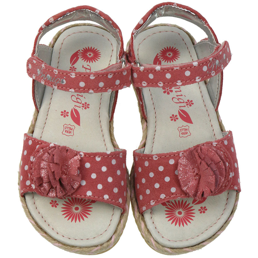  PRIMIGI Sandale 71152 - geranie - Punkte showing the comfortable and stylish design for kids' outdoor activities