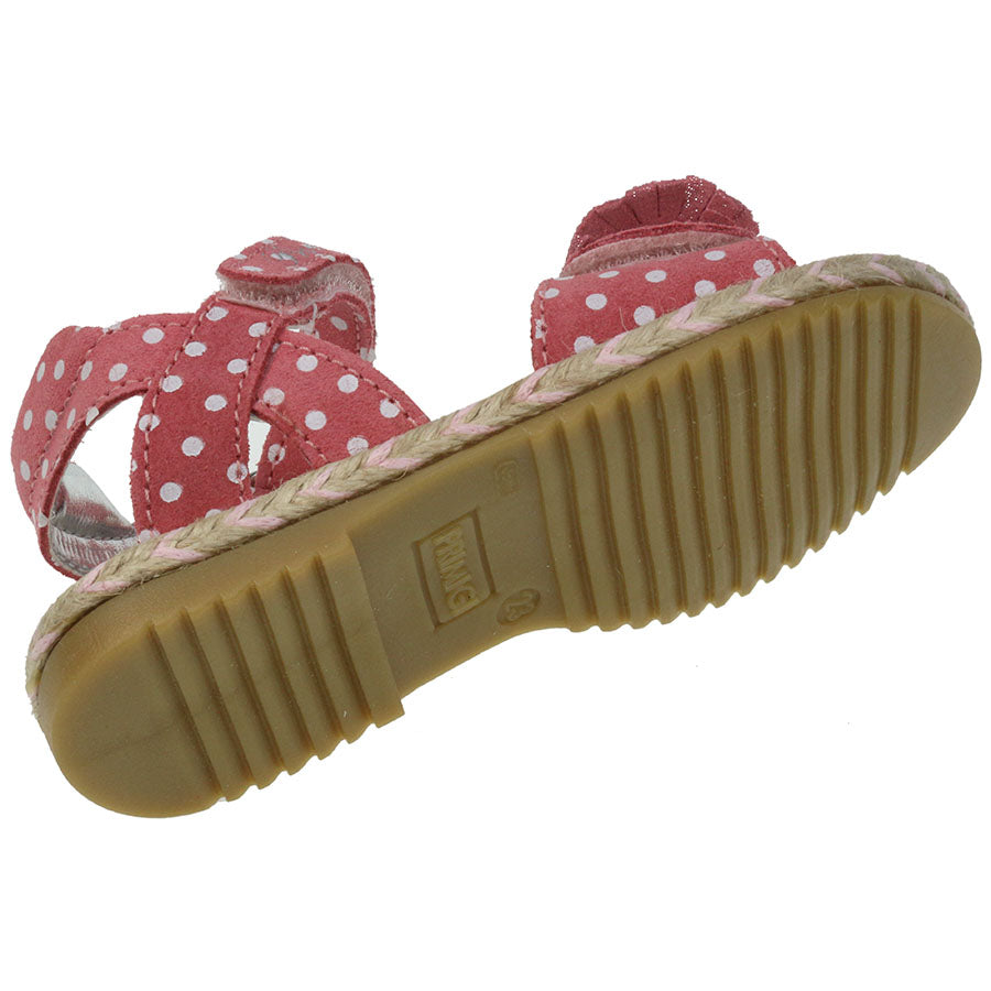 PRIMIGI Sandale 71152 in geranie color with cute polka dot pattern, perfect for summer outings and playtime