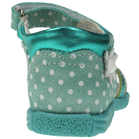 Children's PRIMIGI Sandale 70423 featuring turquoise color and polka dots