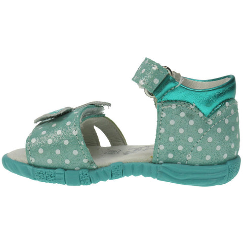 PRIMIGI Sandale 70423 - türkis - Punkte: Comfortable and stylish turquoise sandals with polka dot design for kids