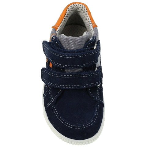High-performance SUPERFIT GORE-TEX Knöchelschuh 356-81 in navy and orange colorway