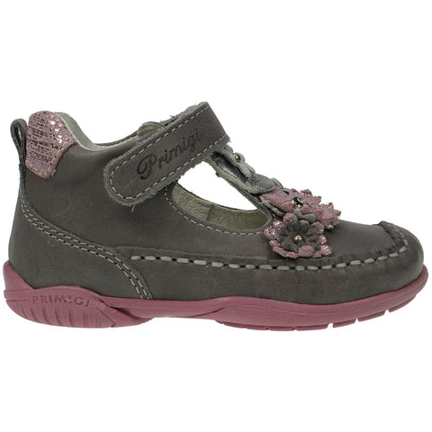 PRIMIGI Spangenschuh 70762 in grey and lilac, a stylish and comfortable children's shoe