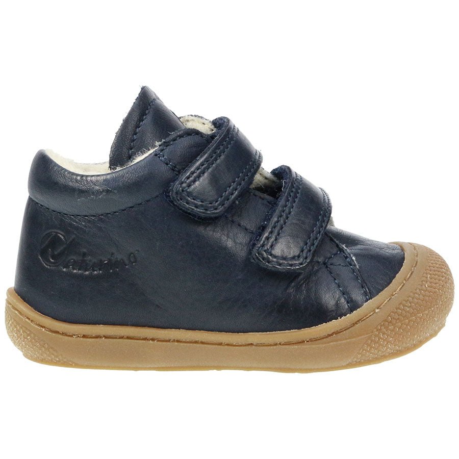 NATURINO navy blue half shoe 3972-9101, lined with cozy interior