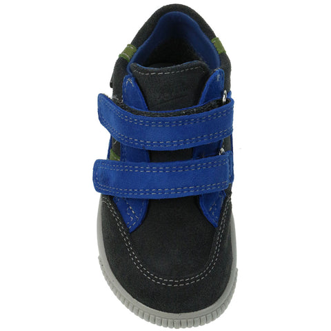 High-performance SUPERFIT GORE-TEX Knöchelschuh 349-06 in stylish grey and blue color combination, offering superior waterproof and breathable protection