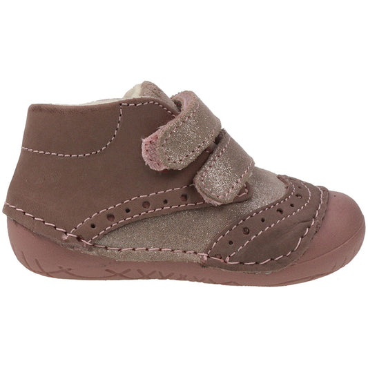 PRIMIGI PreWalker 80042 - altrosé baby shoes with soft sole and adjustable strap