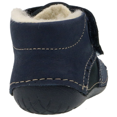 Adorable navy blue PRIMIGI PreWalker 80040 shoes with flexible soles for infants