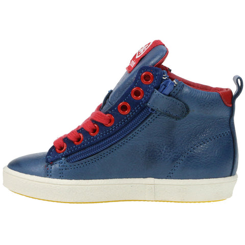 ACEBO´S Knöchelschuhe 5087 - jeansblau - rot, stylish and comfortable footwear for casual wear