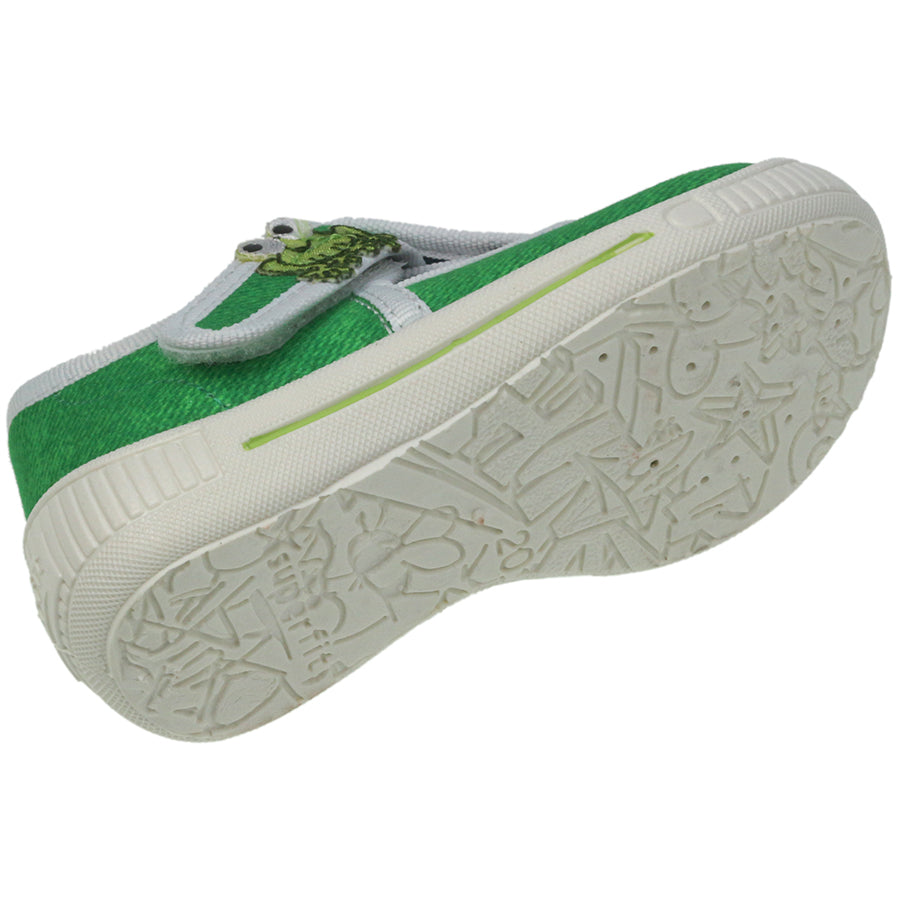 Comfortable and stylish SUPERFIT Hausschuh BULLY 264-09 in green featuring a cute frog design