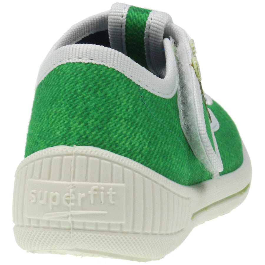 Green SUPERFIT Hausschuh BULLY 264-09 featuring an adorable frog design, perfect for kids