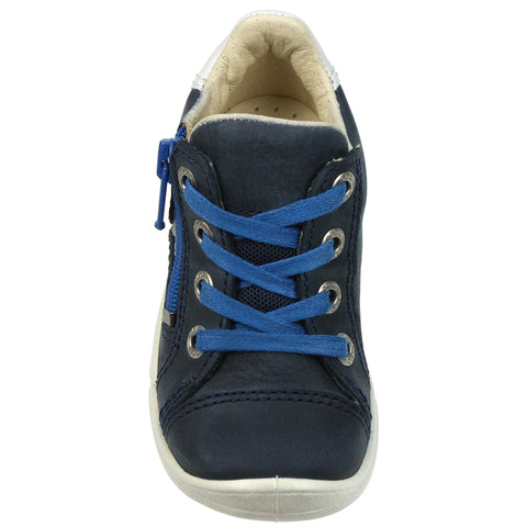 Marine blue ECCO Halbschuh FIRST 754241-51284 with comfortable leather construction and durable rubber sole for all-day wear