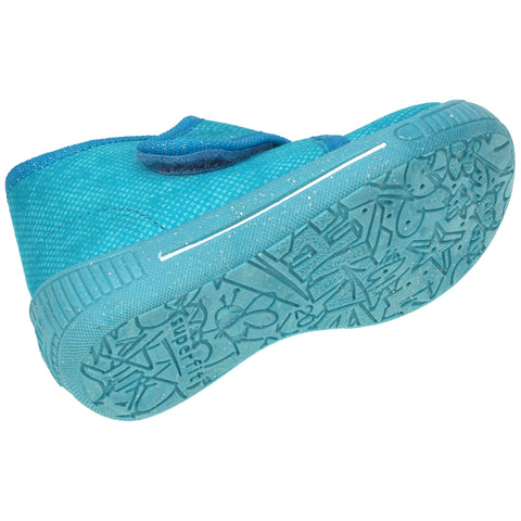 Comfortable and cozy SUPERFIT Hausschuh BULLY 253-90 in turquoise with a cute unicorn design
