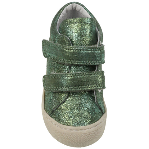 NATURINO Halbschuh 3972 - 9193 - jadegrün - metallic for boys and girls