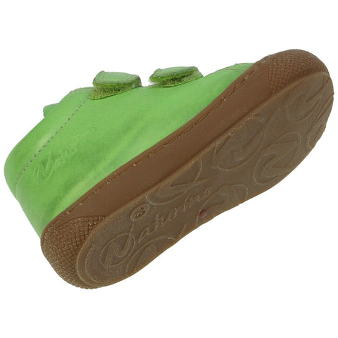 NATURINO Halbschuh 3972 - 9117 - lindgrün with rubber sole and logo