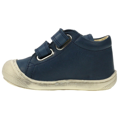 NATURINO Halbschuh 3972 - 9101 - navy - weiss, a navy and white shoe for kids with a comfortable and stylish design