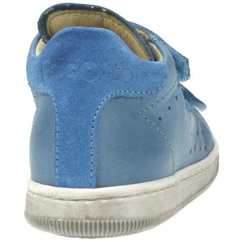Side view of FALCOTTO by NATURINO Knöchelschuh SMITH 9112 - jeans ankle shoe in blue denim