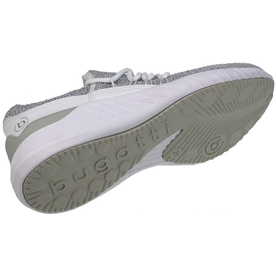 Silver and white BUGATTI Halbschuh ALIEN 39362 with sleek design and comfortable fit