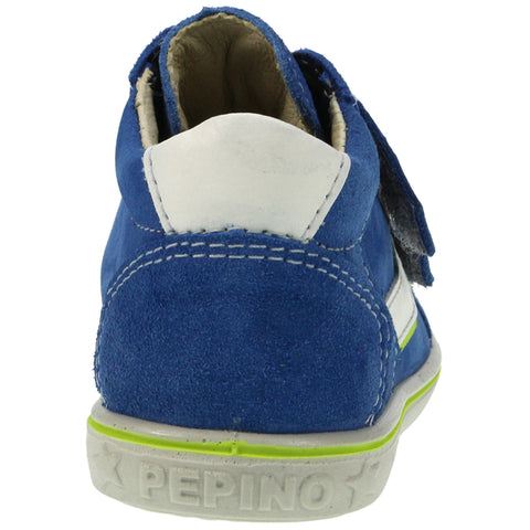 Side view of RICOSTA SYMPA-TEX Knöchelschuh LAIF - azur highlighting the breathable and waterproof SympaTex material