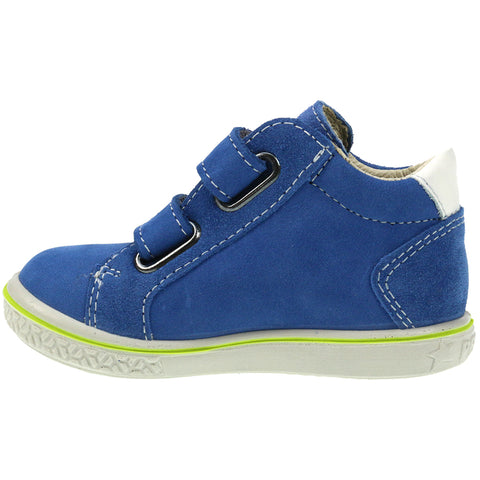 Close-up of RICOSTA SYMPA-TEX Knöchelschuh LAIF - azur showing the durable rubber sole and flexible construction