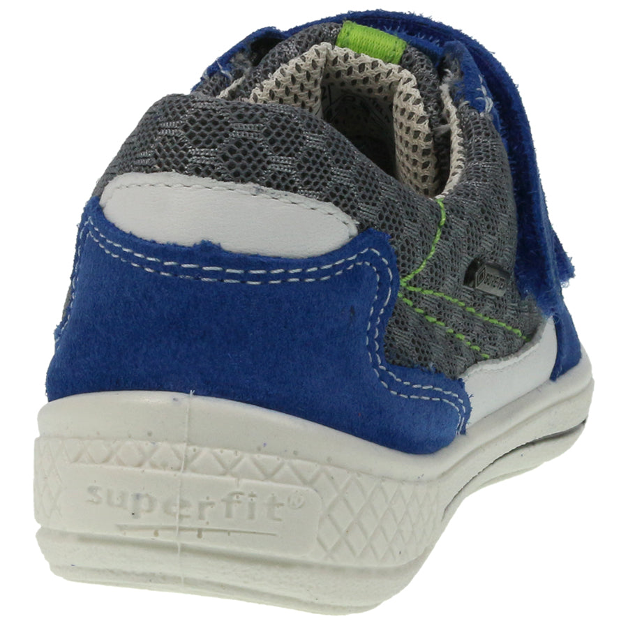 High-performance SUPERFIT GORE-TEX SURROUND Halbschuh 102-85 in royal and gray color combination, designed for maximum comfort and weather protection