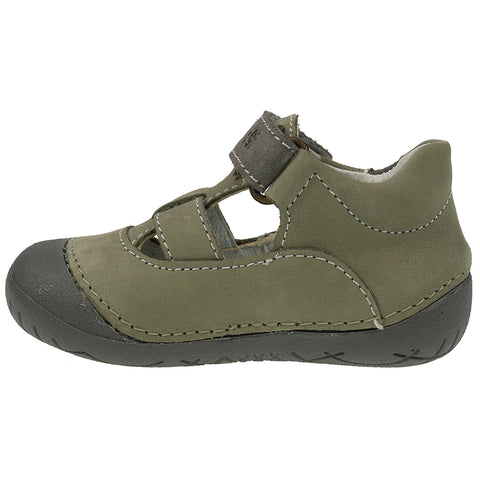 A high-quality, comfortable PRIMIGI PreWalker 14003 in khaki for babies