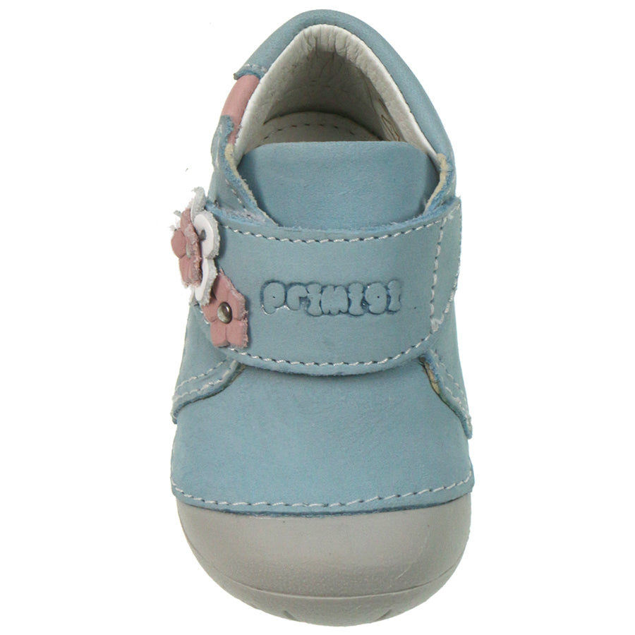 Side view of PRIMIGI PreWalker 14000 - hellblau baby shoes with velcro strap and cushioned insole for easy and secure fit