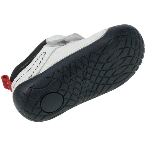 PRIMIGI PreWalker 14004 in white, navy, and red - high-quality, comfortable and stylish baby shoes for early walkers