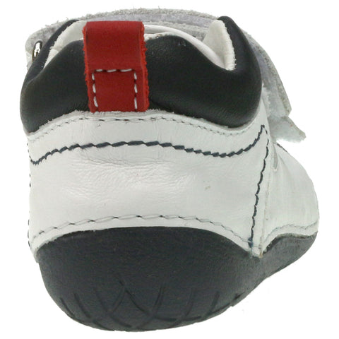  High quality PRIMIGI PreWalker 14004 shoes in white, navy and red colorway