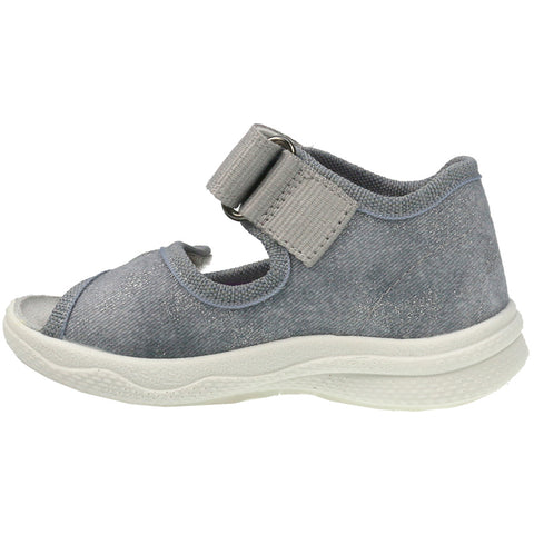 Glittering light grey SUPERFIT Hausschuh POLLY 294-44 featuring a unicorn design