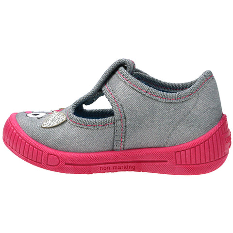 Comfortable and stylish grey slippers with cute owl design for indoor wear