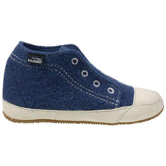 LIVING KITZBÜHEL Hüttenschuh Hausschuh TALSEN 2238-584 - jeansblau cozy indoor slippers made from high-quality materials in a stylish jeans blue color