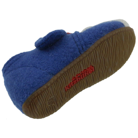 Soft and comfortable LIVING KITZBÜHEL Hausschuh Eisbär 3411-558 in blue