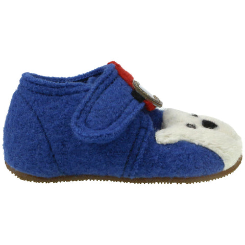 Blue LIVING KITZBÜHEL Hausschuh Eisbär 3411-558 featuring an adorable Eisbär design