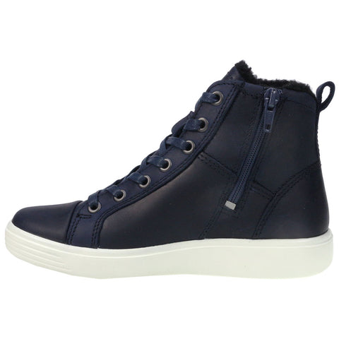 ECCO teen ankle shoe in dark blue with GORE-TEX technology