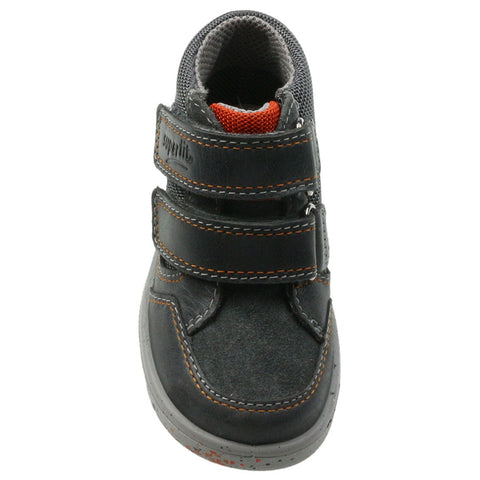High-performance SUPERFIT GORE-TEX ankle shoe in stylish grey and orange color combination
