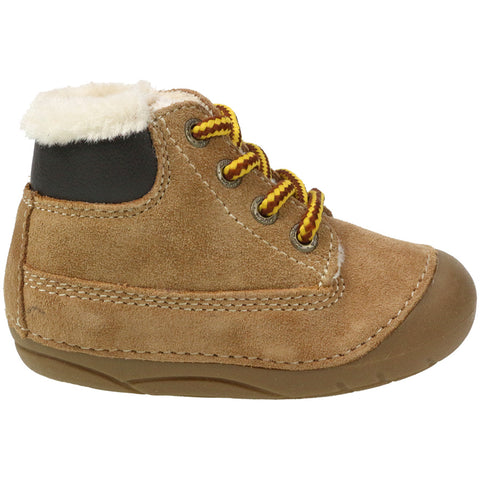 LURCHI PreWalker FERDI gefüttert 13977-27 - camel toddler shoe in camel color with warm lining and sturdy rubber sole