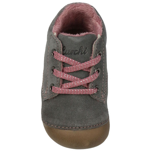Adorable grey and pink LURCHI PreWalker FLORI with warm lining