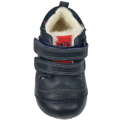 PRIMIGI PreWalker 24005 - navy infant shoes with soft sole and secure Velcro strap