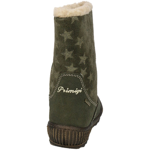 PRIMIGI GORE-TEX Stiefel 23848 in khaki color with star pattern, a high-quality and waterproof boot for kids