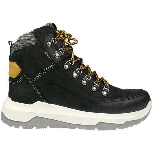 Black and curry-colored SUPERFIT GORE-TEX ankle shoe with the model number 498-00