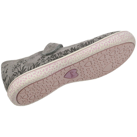 Adorable LURCHI Ballerina TATTI 15282-25 shoes in grey and pink color combination, perfect for little girls' everyday wear
