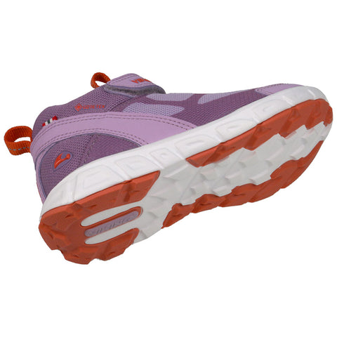 High-performance VIKING GORE-TEX Knöchelschuh VINDEREN MID GTX for women in stylish lavender and coral colors