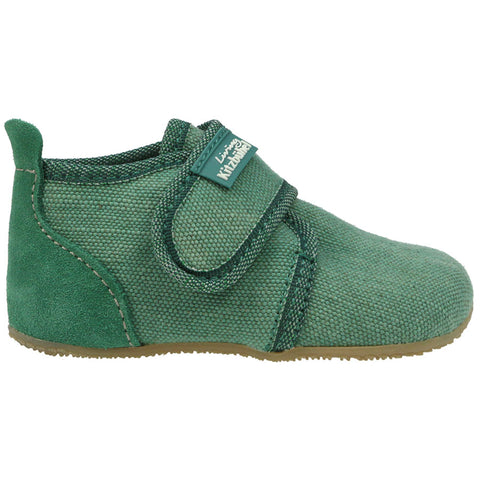 Comfortable LIVING KITZBÜHEL Hausschuh 3120-444 in kaktus green color with cozy wool lining and stylish design